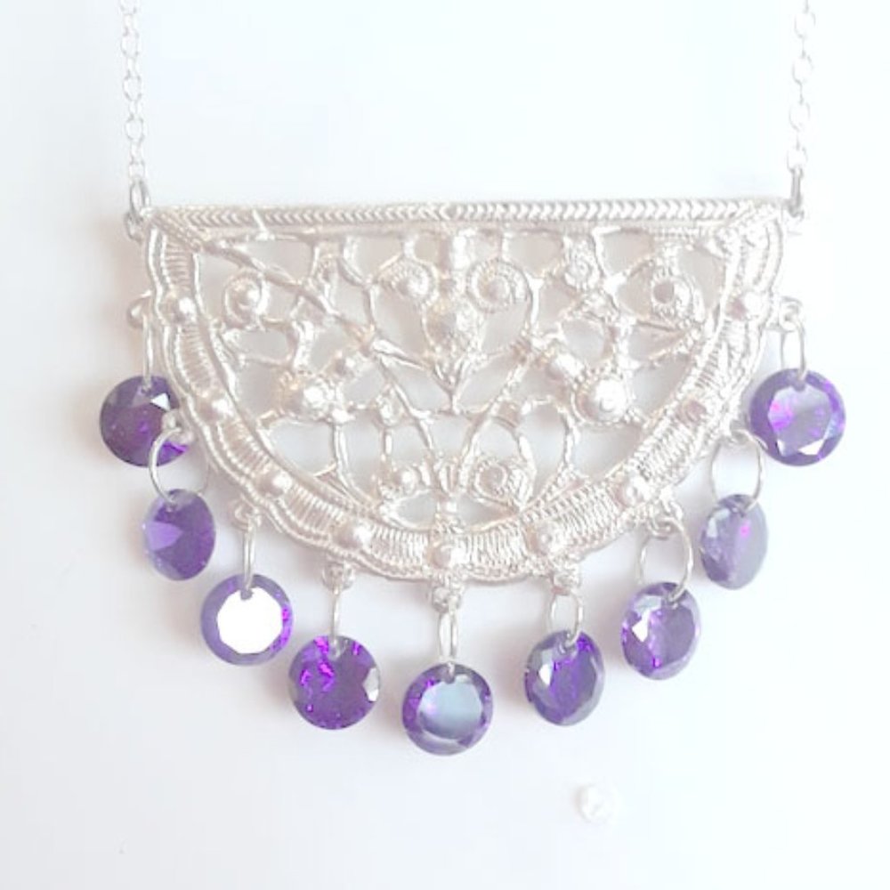 BBK Sterling Silver Swavorski necklace